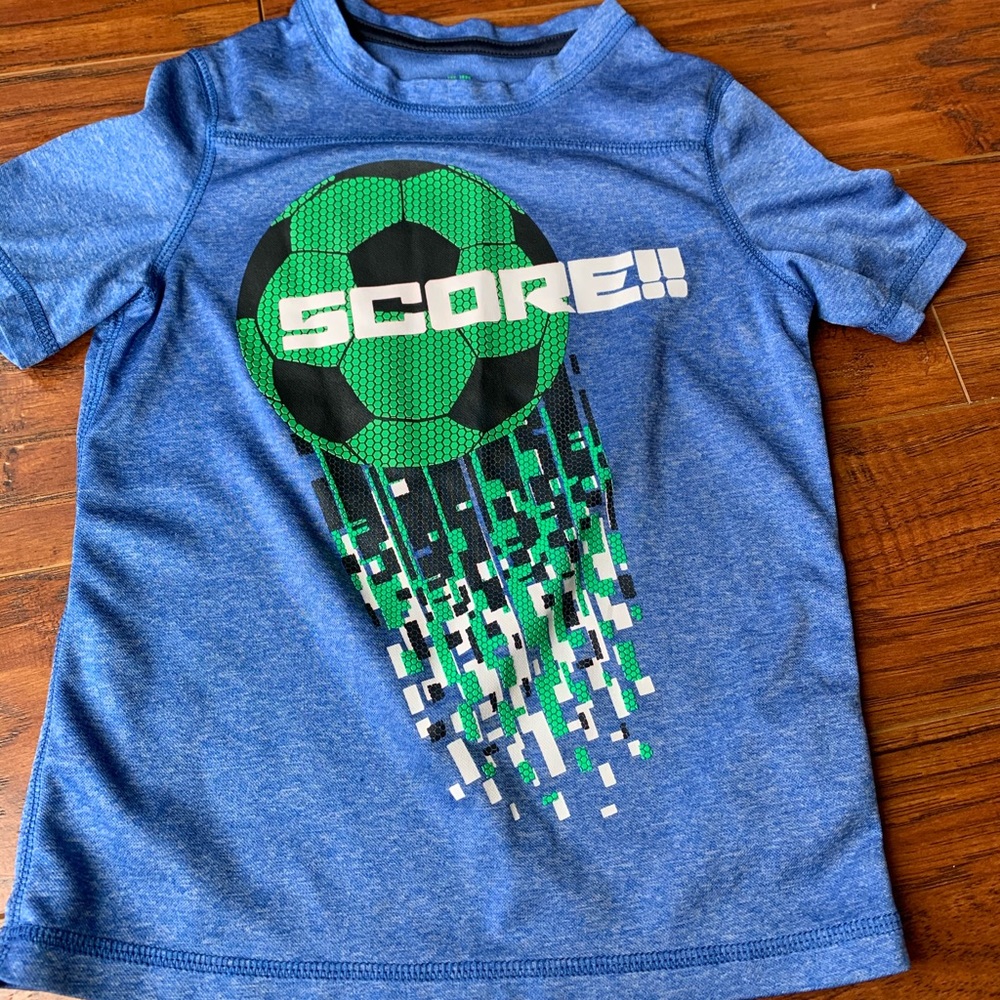 Oshkosh Blue Soccer Ball Shirt